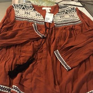 H&M blouse cardigan very nice for fall 🍁🍂